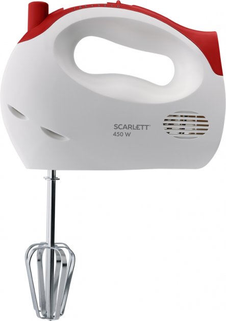 Міксер Scarlett SC-HM40S13 білий з червоним