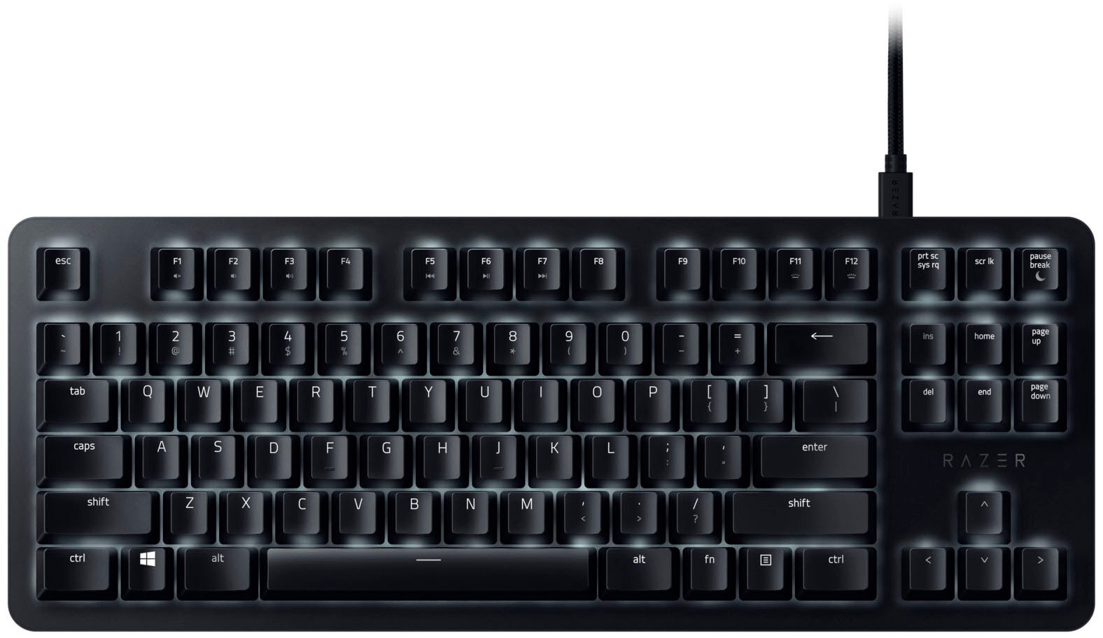 Клавіатура Razer BlackWidow Lite Orange Switch USB US LED, Black (RZ03-02640100-R3M1)