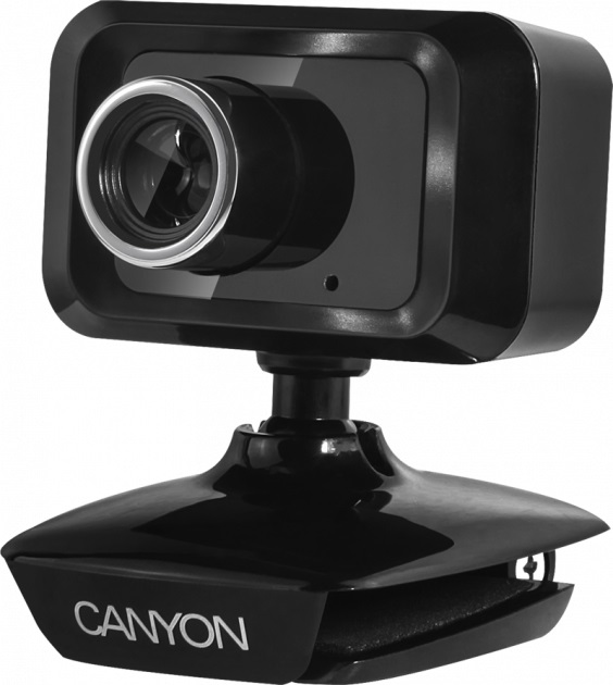 Вебкамера Canyon CNE-CWC1 1.3Mp, Black/Silver