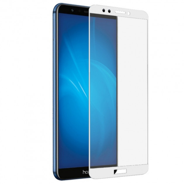 Захисне скло Silk Screen Huawei Honor 7C white