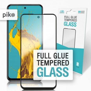 Защитное стекло Piko Full Glue для Xiaomi Redmi Note 9 (черное)