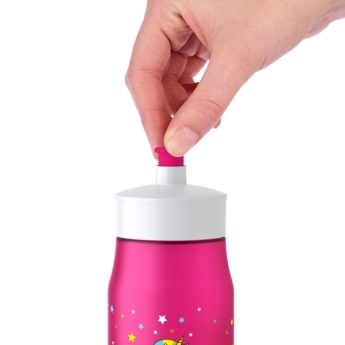 Бутылка для питья Tefal 0,6 л розовая декор "Единорог"