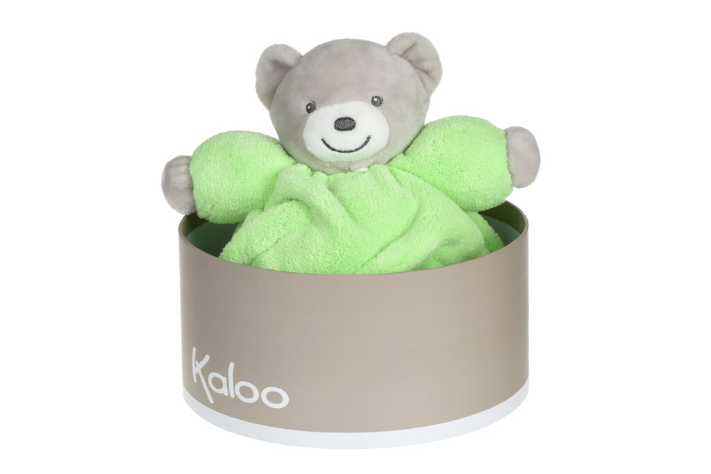 М'яка іграшка Kaloo Neon Ведмедик салатовий (18.5 см) в коробці