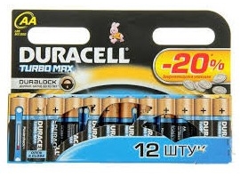 Батарейка Duracell LR06 MX1500 KPD 12*20 Turbo 1x12 шт.