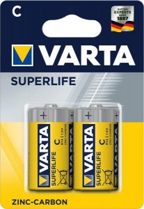 Батарейка Varta SUPERLIFE C BLI 2 ZINC-CARBON (R14)