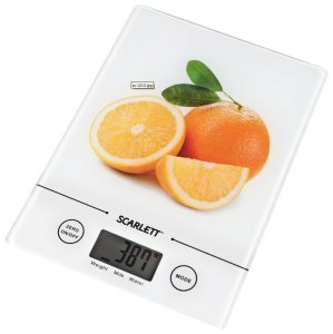 Весы кухонные Scarlett SC-1213 (белый/апельсин)