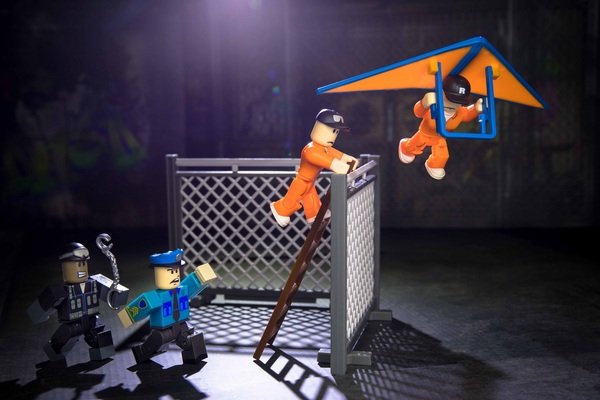 Ігрова колекційна фігурка Roblox Environmental Set Jailbreak: Great Escape W5, набір 4шт