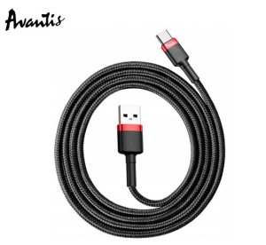 Кабель Avantis AC-48t Cool charging data cable Type-C Black/Red