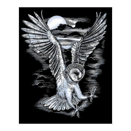 Набір для творчості ARTFOIL SILVER Barn Owl Sequin Art