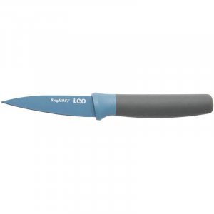 Нож для чистки овощей BERGHOFF LEO, с покрытием, голубой, 8,5 см (3950105)