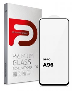 Защитное стекло ArmorStandart Full Glue для OPPO А96 Black (ARM66968)