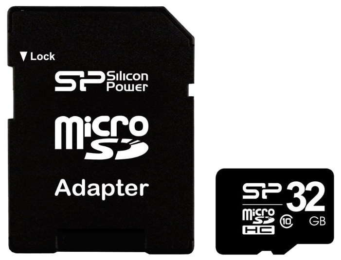 Карта пам'яті Silicon Power microSDHC 32GB card Class 10 + adapter