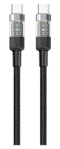 Кабель Gelius Fusion GP-UCN003 (3A) USB/Type-C Black (1.25m)