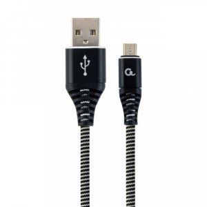 Кабель Cablexpert CC-USB2B-AMmBM-1M-BW, USB 2.0 A-папа/Micro B-папа, 1,0 м.