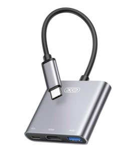 USB-хаб XO HUB011 3 in 1 Black