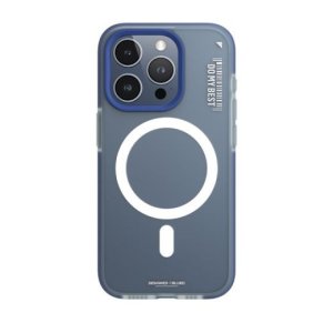 Накладка Blue Dual Color Phone Case для iPhone 15 Pro Max с MagSafe Dark Blue (B46-I15PMDBL)