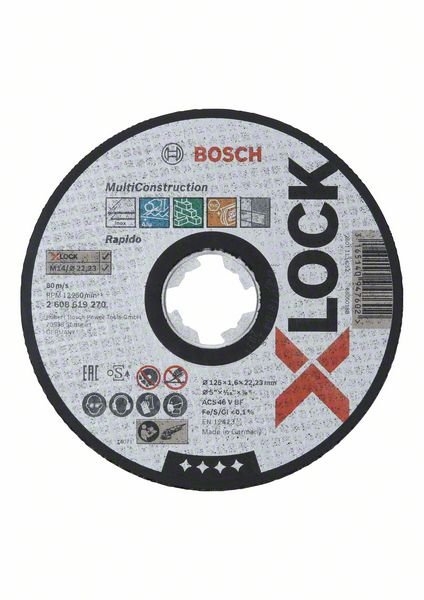 Відрізний диск Bosch X-LOCK Multi Material