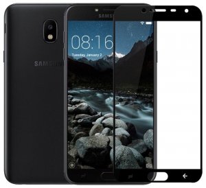 Защитное стекло Silk Screen Samsung J4 2018 black