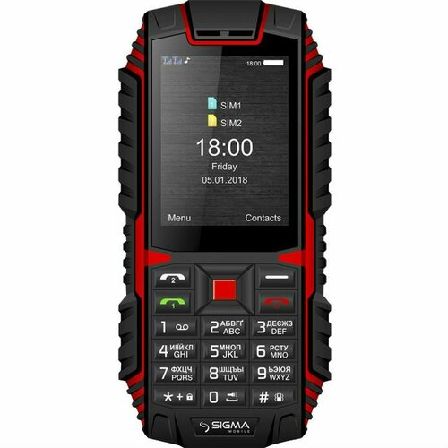Мобільний телефон Sigma mobile X-treame DT68 black-red