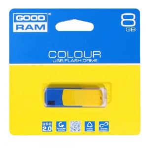 USB флешдрайв GoodRAM COLOUR 8GB UKRAINE, Blue/Yellow