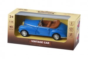 Автомобиль Same Toy Vintage Car со светом и звуком (синий открытый кабриолет)