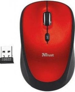 Мышка Trust Yvi Wireless Mini Mouse red