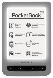 Электронная книга Pocketbook 626 Touch Lux2 Grey