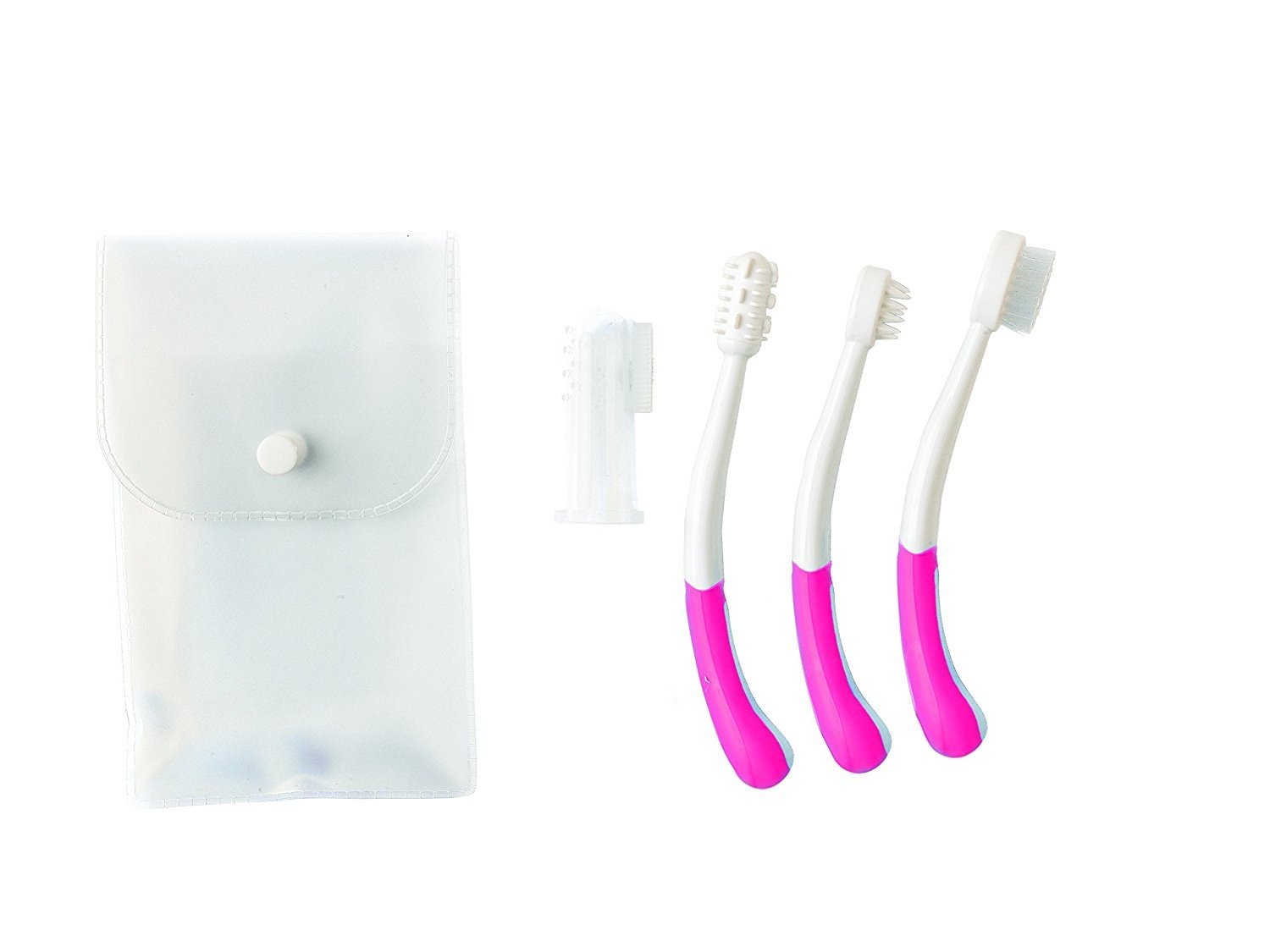 Набір по догляду за зубами Nuvita (дитячий 0м+ рожевий)