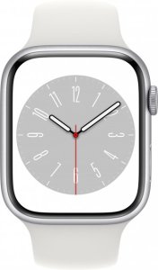 Смарт-часы Apple Watch Series 8 GPS 45mm Silver Aluminium Case w White Sport Band (MP6N3UL/A)
