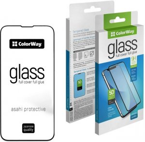 Защитное стекло 9H FC glue ColorWay Apple iPhone 14 Plus black