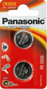 Батарейка Panasonic CR 2032 BLI 2 LITHIUM (CR-2032EL/2B)