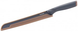 Нож для хлеба Tefal Fresh Kitchen, длина лезвия 20 см, нерж.сталь, чехол (K1221805)