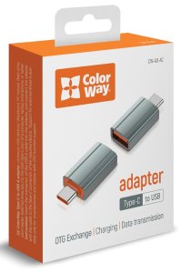 Адаптер Colorway USB-A to Type-C (CW-AD-AC)