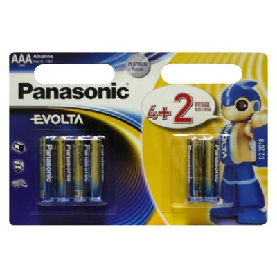 Батарейка Panasonic EVOLTA лужна AAA блистер 6шт Power Rangers LR03EGE/6B2F