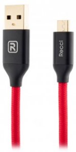 Кабель Recci RCM-N120 Velocity USB 2.0 (AM/MicroB) 1,0 м Red