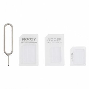Адаптер SIM-карт Noosy 4 in 1 Sim Adapter White