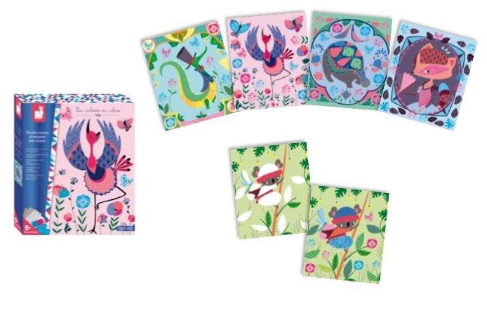 Картки зі штампами Janod Улюблені тварини