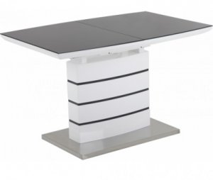 Кухонный стол GT DT8053-2 (140-180*80*76) White/Gray