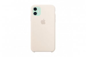 Накладка Apple Silicone Case HC for iPhone 11 Antique White 11