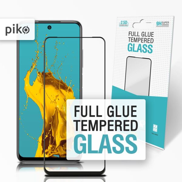 Захисне скло Piko Full Glue для Xiaomi Redmi Note 10 5G (чорне)