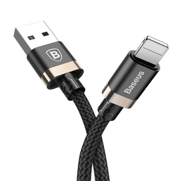 Кабель Baseus Golden Belt Series USB Cable For IP 1.5M Black+gold