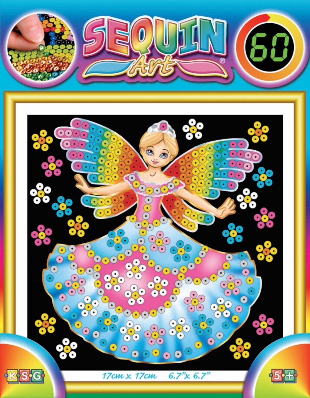 Набір для творчості 60 Fairy Princess Sequin Art