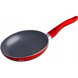 Сковорода Con Brio СВ-2014 красная , 20см, антипригарное покрытие, пласт. ручка, без крышки