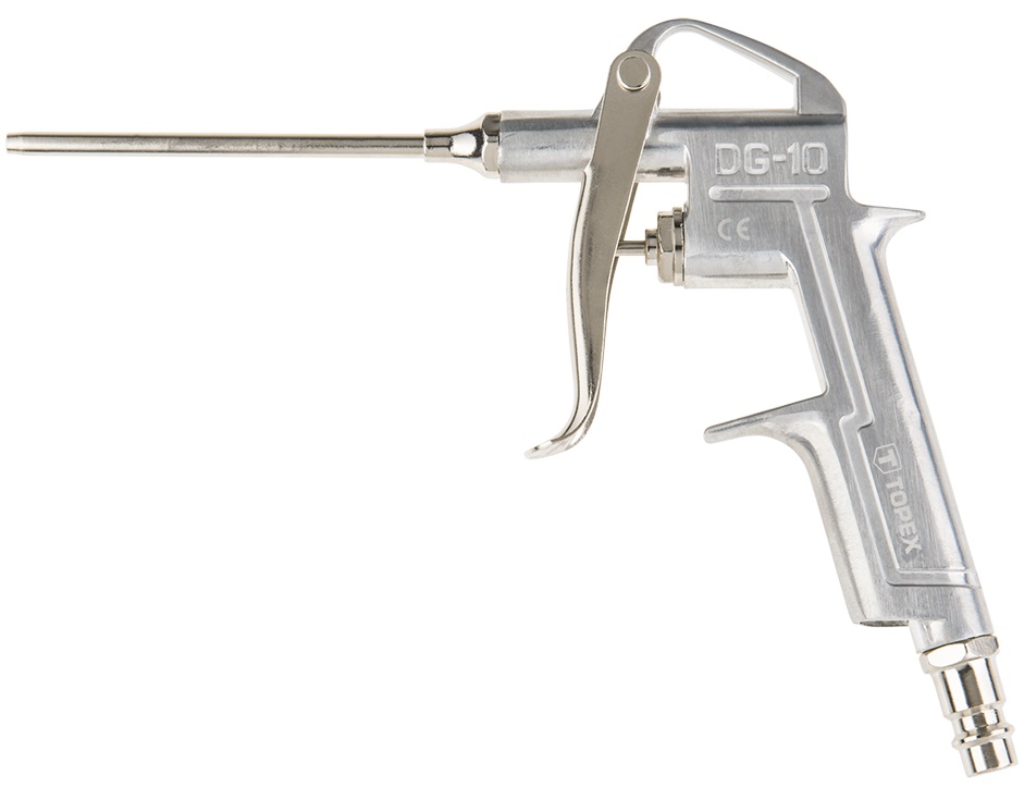 Пистолет продувочный длинный, Topex 75M402 сопло. 93 мм, до 12 бар, CE