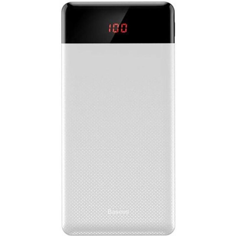 Універсальна батарея Baseus Mini Cu digital display Power Bank 10000mAh White