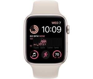 Смарт-часы Apple Watch SE GPS 44mm Starlight Case with Starlight Sport Band (MNJX3UL/A)