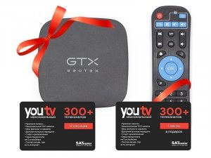 YouTV 12+1 мес. + Geotex GTX-R1i 2/16 в Подарок