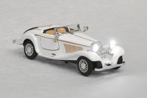 Автомобиль Same Toy Vintage Car со светом и звуком (белый)
