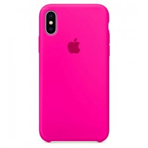 Накладка Silicone Case for iPhone XR (47) hot pink