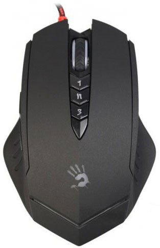 Мишка A4Tech Bloody V8M, чорна, з підсвічуванням, USB